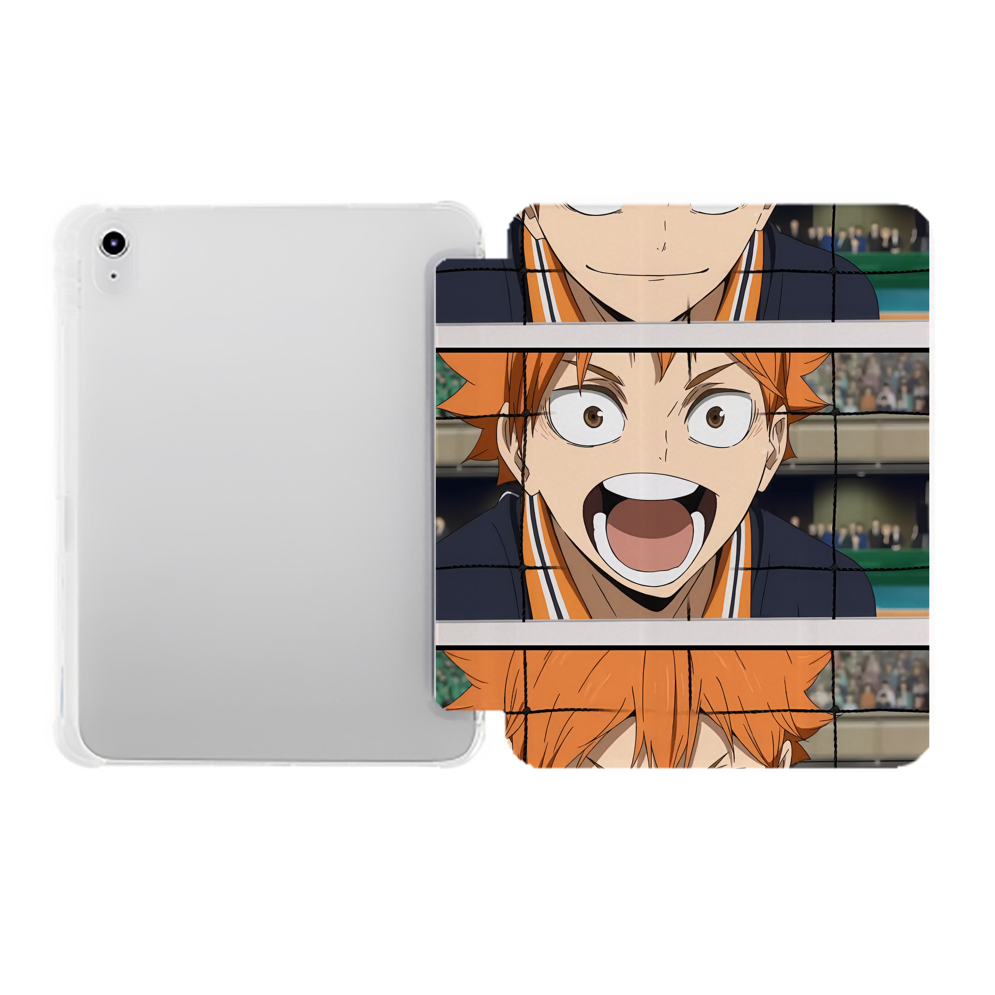 （画像用） ハイキュー!! Haikyu!! IPad ケース ペン収納付き 三つ折りスタンド PUレザー×シリコン 対応機種9.5/10.5/10.9インチ
